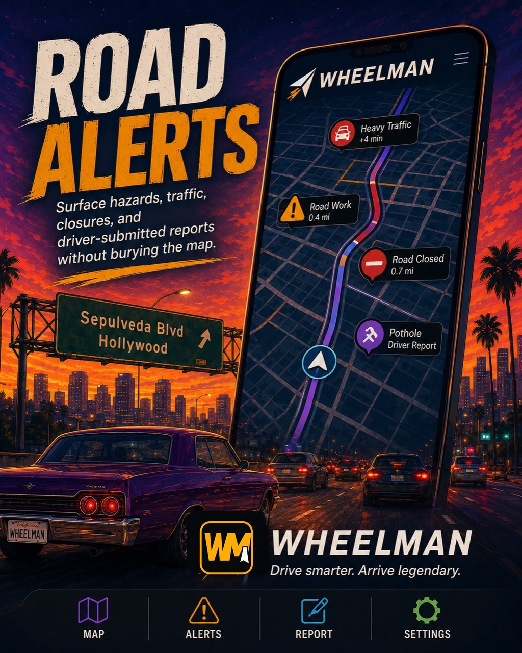 Road alerts feature preview